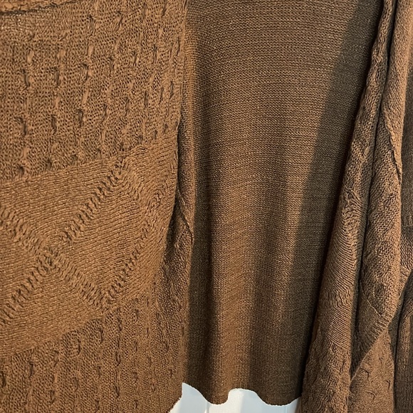 Coldwater Creek Brown Open Cardigan - Picture 5 of 8